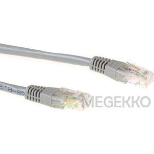 ACT Grijze 3 meter U/UTP CAT6A patchkabels met RJ45 connectoren