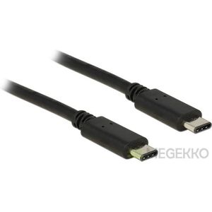 Delock 83672 USB 2.0-kabel Type-C naar Type-C 0,5 m 3 A