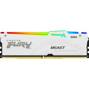 Kingston Technology FURY Beast 16GB 6000MT/s DDR5 CL36 DIMM White RGB EXPO