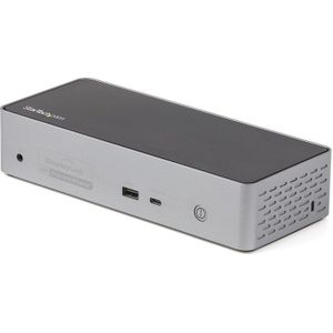 StarTech.com USB-C Dock, 4K 60Hz Quad Monitor DisplayPort & HDMI, Universeel USB Type-C Docking Stat
