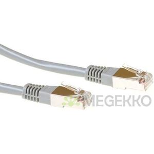 ACT Grijze 15 meter F/UTP CAT5E patchkabel met RJ45 connectoren