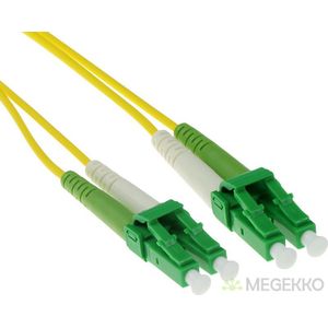 ACT 2 meter LSZH Singlemode 9/125 OS2 glasvezel patchkabel duplex met LC/APC8 connectoren