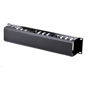 StarTech.com 2U Horizontale Kabelgoot met Deksel voor 19 Server Rack - Vingergoot Kabelmanagement P
