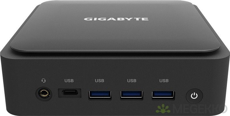 Gigabyte GB-BEI3H-1220 PC/workstation barebone Zwart Ingebouwde luidsprekers i3-1220P 1,8 GHz