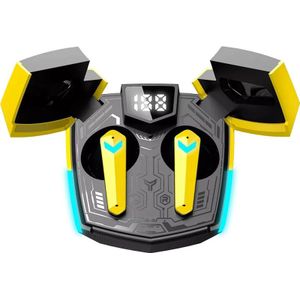 Canyon GTWS-2 Headset Draadloos oorhaak Gamen USB Type-C Bluetooth Oplaadhouder Geel