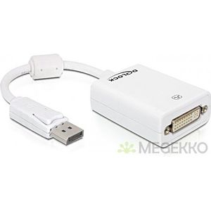 Delock - DisplayPort naar DVI Beeldscherm Adapter - wit