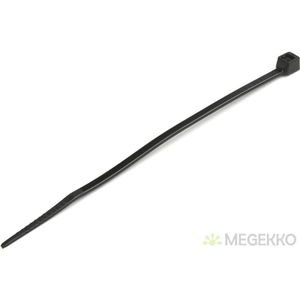 StarTech.com CBMZT4B kabelbinder Losmaakbare kabelbinder Nylon, Kunststof Zwart 100 stuk(s)