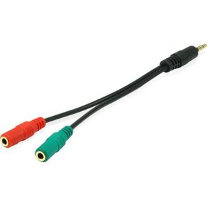 Equip 147943 audio kabel 1,5 m 2 x 3.5mm 3.5mm Zwart