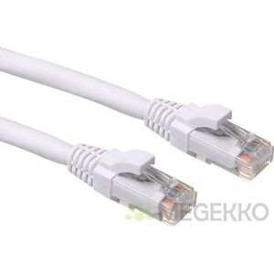 ACT Witte 1,00 meter U/UTP CAT6A patchkabel snagless met RJ45 connectoren