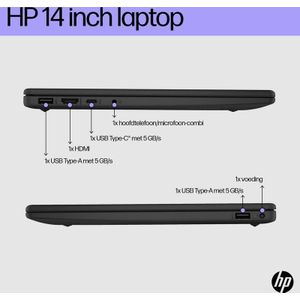 HP Laptop 14-ep0037nd Intel® CoreTM i5 i5-1334U 35,6 cm (14 ) Full HD 8 GB DDR4-SDRAM 512 GB SSD Wi-
