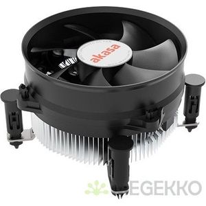 Akasa AK-CC6603EP01 koelsysteem voor computers Processor Koelplaat/radiatoren 9,5 cm Aluminium, Zwar