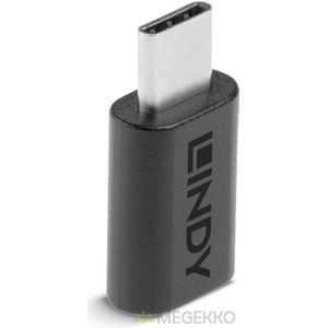Lindy USB-C/Micro-B USB-C Micro-B Zwart