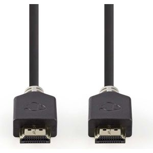 High Speed HDMI-kabel met Ethernet | HDMI-HDMI | 0.50 m | Antraciet