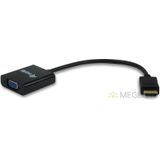 Equip 11903607 HDMI VGA Zwart kabeladapter/verloopstukje