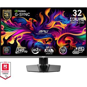 MSI MPG 322URX QD-OLED 32 Ultra HD 240Hz OLED Gaming Monitor