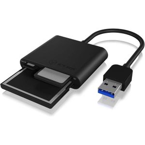 Icy Box IB-CR301-U3 Kaartlezer - USB 3.0 - Zwart