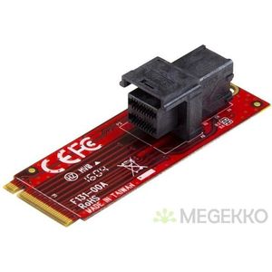 StarTech.com M2E4SFF8643 Intern U.2 interfacekaart/-adapter