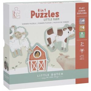 Little Dutch - 6 in 1 puzzel FSC - Little Farm