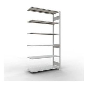 SCHULTE Lagertechnik - Stecks.Anbaur. mit Längenriegel - 2500x1300x500 mm, Typ 150 kg