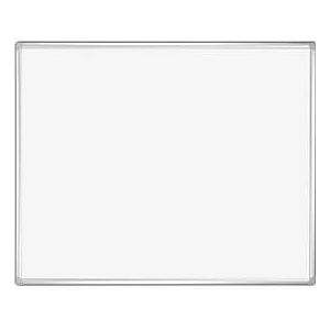 Franken Whiteboard PRO, emailliert, Wandmontage im Hoch- & Querformat, Stahl weiß lackiert & Aluminiumrahmen, magnethaftend, Ablageschale, 1000 x 1500 mm