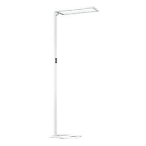 LED Stehlampe NUBO plus, dimmbar, für Bildschirmarbeitsplatz, direkt/indirekt leuchtend, 4000 K, weiß