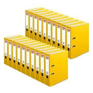 herlitz Ordner maX.file protect, DIN A4, Rückenbreite 80 mm, 20 Stück, gelb