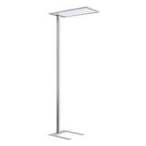 LED Stehleuchte Spittler SL720, inkl. Tageslichtsensor, indirekt/direkt leuchtend, 8940 lm, weiß-aluminium