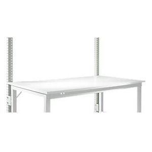 Aufbauportal, niedrig, Grundtisch SPEZIAL Arbeitstisch/Werkbank UNIVERSAL/PROFI, lichtgrau