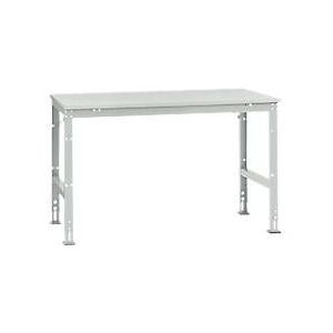 Manuflex Arbeitstisch UNIVERSAL Standard, 1500 x 1000 mm, Melamin lichtgrau, lichtgrau