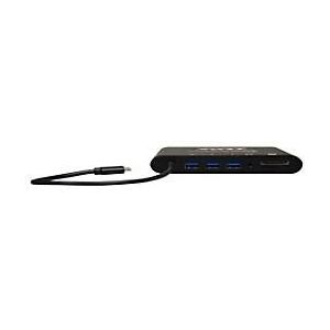 PORT connect TRAVEL 1X4K ++ - Dockingstation - USB-C - VGA, HDMI, Mini DP - 1GbE