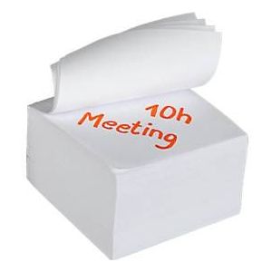 Notizzettel, 90 x 90 mm, weiß