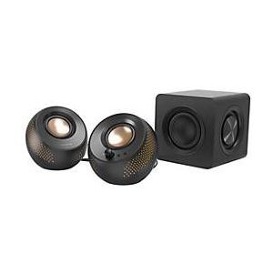 Creative Pebble X Plus - Lautsprechersystem - für PC - 2.1-Kanal - kabellos - Bluetooth