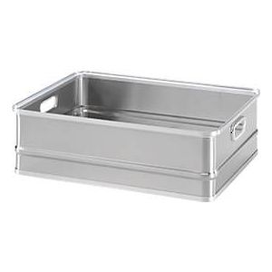 Transportkasten, stapelbar, ungelocht, 77 l