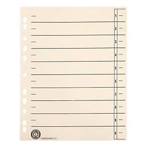 Schäfer Shop Select Trennblätter, DIN A4-Format, Linienaufdruck, 100 Stück, mit Lochrand-Verstärkung