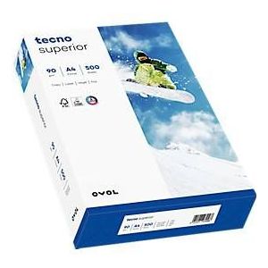 Kopierpapier tecno superior, DIN A4, 90 g/m², hochweiß, 1 Paket = 500 Blatt