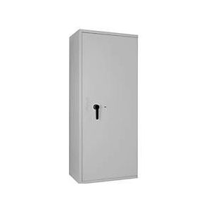 Tresor Lyra 16, Klasse I nach EN 1143-1, 252 l, Türanschlag rechts, Doppelbartschloss, 4 Fachböden, B 650 x T 420 x H 1550 mm, lichtgrau RAL 7035