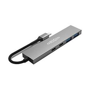 Origin Storage - Hub - betriebenen Bus - 2 x USB 3.2 + 2 x USB-C 3.2 Gen 1 - Desktop