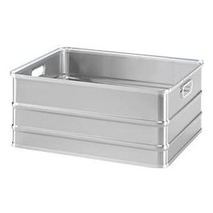 Transportkasten, stapelbar, ungelocht, 116 l