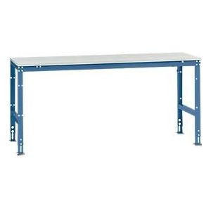 Manuflex Grundtisch UNIVERSAL Standard, Tischplatte Kunststoff, 2000x800, brillantblau