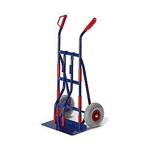 Gerätekarre mit Tragholmen, Vollgummireifen, Tragkraft 250 kg