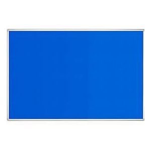 Franken Pinnwandtafel PRO, Filz, Wandmontage im Hoch- & Querformat, Aluminiumrahmen, blau, 1800 x 1200 mm