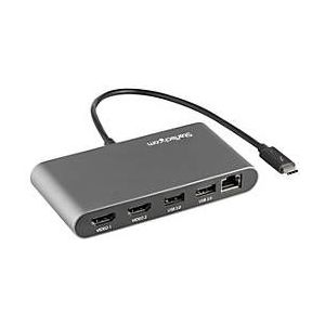 StarTech.com Thunderbolt 3 Mini Dock - Mobile TB3-Dockingstation mit dual Monitoren, HDMI 4K 60 Hz - GbE - Dockingstation - Thunderbolt 3 - 2 x HDMI