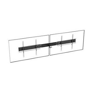 Vision VFM-F50_DL - Montagekomponente (Schiene) - für 2 LCD-/Plasma-Konsolen - Aluminium - Schwarz - Bildschirmgröße: up to 218.4 cm (up to 86")