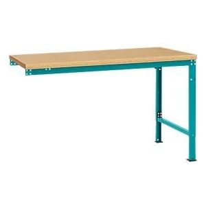 Manuflex Ansatztisch UNIVERSAL Spezial, Tischplatte Multiplex, 1500x1000, wasserblau