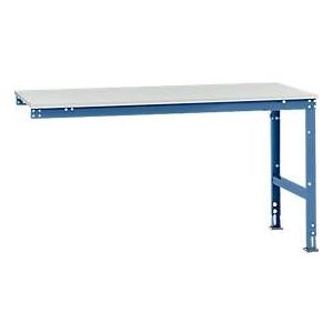 Manuflex Ansatztisch UNIVERSAL Standard, Tischplatte Melamin, 1750x1000, brillantblau