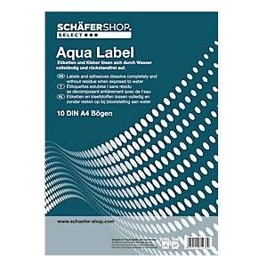 Schäfer Shop Genius Wasserlösliche Etiketten 48,3 x 16,5 mm