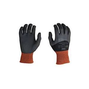 Elastan-Strickhandschuhe Oilatex, mit 3/4-Nitrilbeschichtung, flüssigkeitsdicht, 12 Paar, Größe