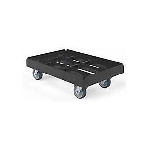 Schäfer Shop Select Transportroller BASICline, Recycling-Kunststoff, 4 TPE-Lenkrollen, Ladefläche L 610 x B 410 mm, bis 300 kg