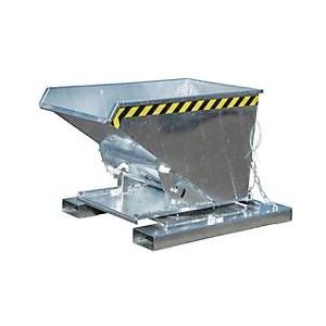 Spänebehälter für Gabelstapler, Typ S3S 600, mit 3-seitiger Kippfunktion, verzinkt