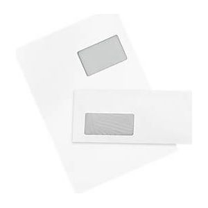Schäfer Shop Genius Sparpaket Versandtaschen DIN C4, 250 Stück + Briefumschläge, DIN lang, 250 Stück, mit Fenster